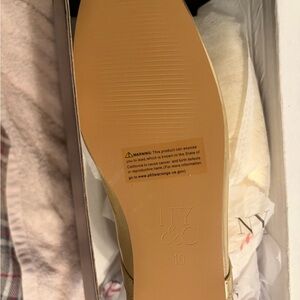 New York & Company Cream Flats